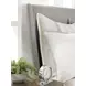 Lindon Belgian Wheat and Gray Queen Upholstered Panel Bed