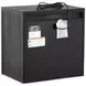 Kinsley Black Heron 2 Drawer Nightstand with USB Charging