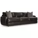 Cameron Brown Leather 97" Sofa with Pillow
