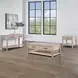 Gabby Light Brown Rectangular Coffee Table with Casters