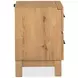Brookstone Rustic Caramel 2 Drawer Nightstand with USB Charging