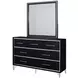 Ava Ebony Square Dresser Mirror