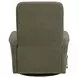 Dualis Snazzy Olive Manual Swivel Glider Recliner