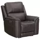 Eldridge Steamboat Brown Leather Zero Gravity Power Reclining Living Room Set with USB Charging