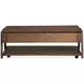 Hallie Milk Chocolate and Dark Chocolate Rectangular Lift Top Cocktail Table