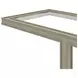 Glaze Bezel Rectangular Glass Top End Table