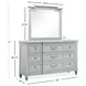 Glenbrook Pebble 9 Drawer Dresser with Rectangular Mirror