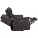 Eldridge Steamboat Brown Leather 76" Zero Gravity Power Reclining Loveseat with Console and USB Charging