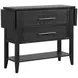 Sable Crest Black Extendable Drop Leaf Server