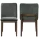 Kody Forest Green Upholstered Dining Chair Set of 2