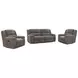 Branton Cabot Stone 90" Manual Reclining Sofa with USB Charging