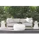 Kai White Outdoor Round Cocktail Table