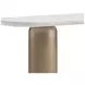 Verge Bronze Metallic and White Marble Top Console Table