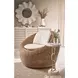 Azure Acrylic Top Round Chain Link Accent Table