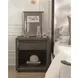 Evermont Sable 1 Drawer Open Nightstand with USB Charging and LED