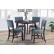 Tioga Blue Upholstered Dining Chair Set of 2