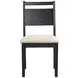 Sable Crest Black Upholstered Dining Chair Set of 2