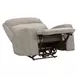 Traxton Jasper Taupe Zero Gravity Triple Power Recliner with USB Charging