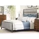 Alder Haven Black King Sylvan Metal Bed
