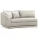 Fanciful Cream And Tonal Grey Sectional
