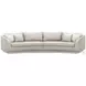 Fanciful Cream And Tonal Grey Sectional