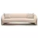 Fleur Ivory and Porcini 102" Sofa with Pillows