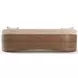 Fleur Ivory and Porcini 102" Sofa with Pillows