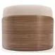 Fleur Ivory and Porcini Upholstered Lounge Chair