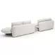 Overlap Ecru 3 Piece Modular Sectional with Armless Bumper