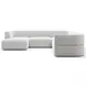 Rhythm Ivory 5 Piece Modular Sectional with LAF Chaise