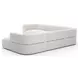 Rhythm Ivory 5 Piece Modular Sectional with RAF Chaise