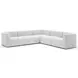 Rhythm Ivory 5 Piece Modular L Sectional