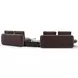 Overlap Dark Taupe 3 Piece Modular Sectional with RAF Loveseat