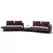 Overlap Dark Taupe 3 Piece Modular Sectional with RAF Loveseat