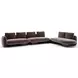 Overlap Dark Taupe 4 Piece Modular Sectional