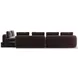 Overlap Dark Taupe 4 Piece Modular Sectional