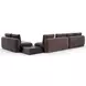Overlap Dark Taupe 4 Piece Modular Sectional