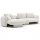 Overlap Ecru 2 Piece Modular Sectional with LAF Chaise