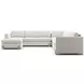 Counter Balance Birch 4 Piece Large Modular Sectional with Ottoman
