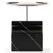 Overlap Nero Marquina and Whisper of Gold Sectional Accent Table
