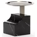 Overlap Nero Marquina and Whisper of Gold Sectional Accent Table