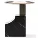 Overlap Nero Marquina and Whisper of Gold Sectional Accent Table