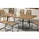 Uptown Light Walnut and Espresso Extendable Rectangular Leg Dining Room Set