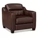 Upton Chestnut Leather Living Room Set