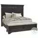 Hickory Creek Brown Velvet Queen Storage Panel Bed