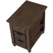 Oliver Brown Rectangular Chairside Table