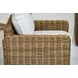 Playa Soothe Pearl Upholstered Oversized Outdoor Swivel Club Chair with Flange Welt