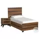 Urban Rustic Brushed Wheat Youth Storage Bedroom Set