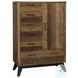 Urban Rustic Brushed Wheat 6 Drawer Chifferobe