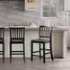 Joplin Black and Brown Counter Height Chair Set of 2